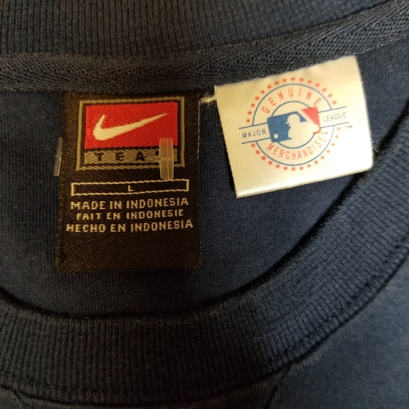 Nike Rangers Kids Old School Baseball Tshirt,  Size Large - Picture 6 of 8